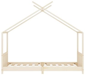 Estrutura de cama para crianças 90x200 cm pinho maciço