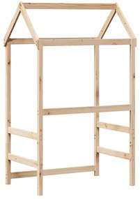 Telhado de cama infantil 118x70x176,5cm madeira de pinho maciça