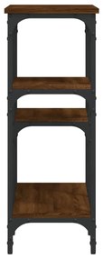 Mesa consola 80x29x75 cm derivados madeira carvalho castanho
