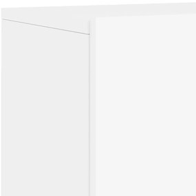 5 pcs móveis de parede p/ TV derivados de madeira branco