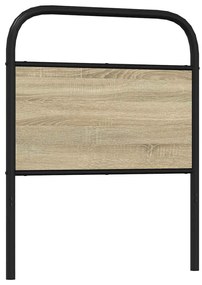 Cabeceira de cama 80 cm derivados madeira/aço carvalho sonoma