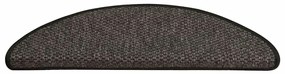 Tapetes escada adesivos aspeto sisal 30pcs 65x21x4 cm antracite