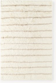 Tapete de lã artesanal de pelo comprido Chaz