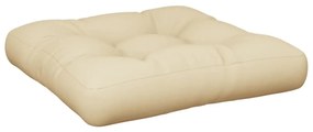 Almofadão para sofá de paletes 60x60x10 cm bege