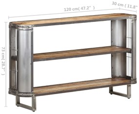Aparador 120x30x73 cm madeira de mangueira maciça