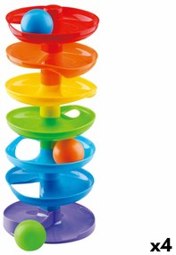 Espiral de Atividades Playgo Rainbow 15 X 37 X 15,5 cm 4 Unidades