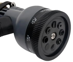 Mangueira jardim c/ pulverizador 0,6" 30 m aço inox. prateado