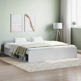 3203880 vidaXL Estrutura de cama super king size 180x200 cm branco