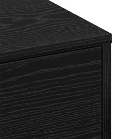 Mesa de Centro Carvalho preto Madeira de engenharia 90 x 90 x 28 cm