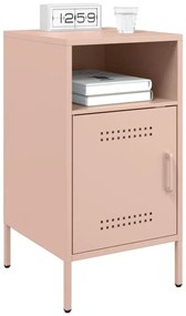 Mesa de cabeceira 36x39x68 cm aço rosa
