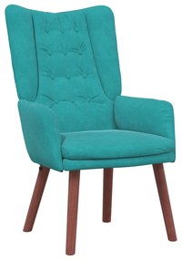 Poltrona Relaxante Velvet Turquesa