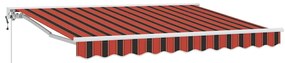 Toldo Retrátil Manual Azul Marinho 250x200 cm Poliéster