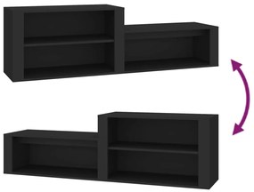Sapateira 150x35x45 cm derivados de madeira preto