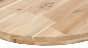 Tampo de mesa redondo Ø80x4 cm madeira de acácia maciça