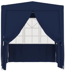 Tenda festas com paredes laterais 2x2 m 90 g/m² azul