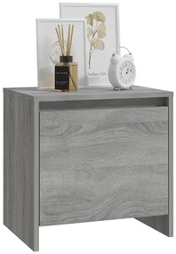 Mesa cabeceira 45x34x44,5cm derivados madeira sonoma cinza