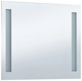 Espelho de parede LED para casa de banho 60x50 cm