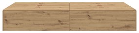 Cama de Armazenamento vidaXL Artisan Carvalho 120x190 cm