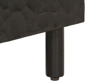 Armário de casa de banho 38x33x58 cm mangueira maciça preto