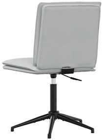 Cadeiras de jantar 2 pcs veludo cinzento-claro