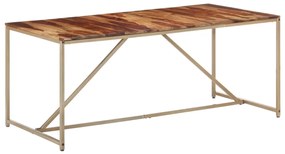 Mesa de jantar 180x90x76 cm madeira de sheesham maciça