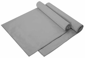 vidaXL Toalhas Esportivas 2 pcs Cinzento escuro 140 x 70 cm