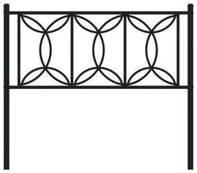 Cabeceira de cama 107 cm metal preto