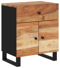 Mesa de cabeceira 50x33x60 cm acácia maciça/derivados madeira