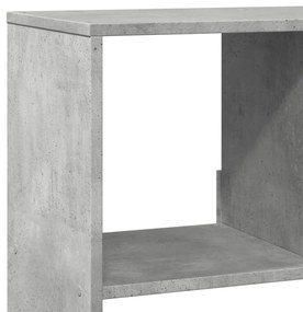 Estante 100x33x125,5 cm derivados de madeira cinzento cimento