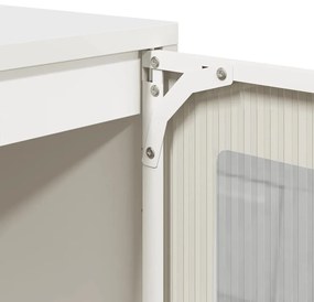 Aparador 100,5x39x107 cm aço laminado a frio branco