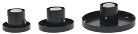 Conjunto de candeeiros esféricos LED 3 pcs 20/30/40 cm PMMA