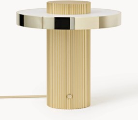 Candeeiro de mesa LED pequeno com base ondulada Elna