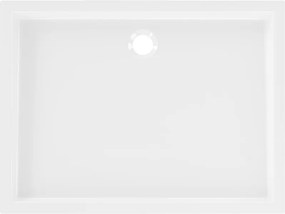Mexen Flow+ base de duche retangular 80 x 70 cm, branco brilhante - 46R107080H