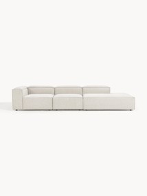 Chaise longue modular XL em bouclé Lennon