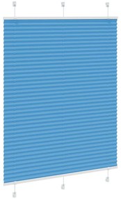 Azul Plissada Cega 105x100 cm Largura Tecido 104,4cm Poliéster