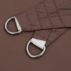 Para-sol vela tecido oxford triangular 3x3x4,24 m castanho