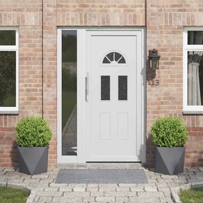 vidaXL Floreira 2 pcs Antracite 40 x 40 x 40 cm Aço