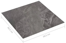 Tábuas de soalho autoadesivas 20 pcs 1,86 m² PVC padrão preto