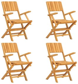 5 pcs conjunto de jantar p/ jardim madeira de teca maciça