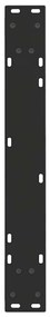 Pernas para mesa de jantar em V, 2 peças, pretas, 70x(72-73,3) cm, aço