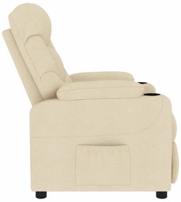 Poltrona de massagens tecido cor creme