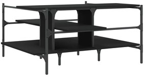 Mesa de centro 100x100x48,5 cm derivados de madeira preto