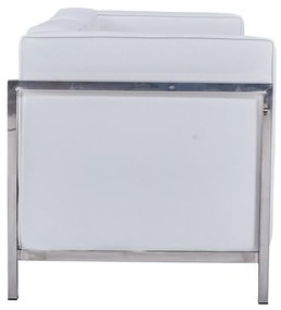 Sofá LOBBY – 2 Lugares – 132x70x68 cm – Estrutura em Aço Inoxidável e