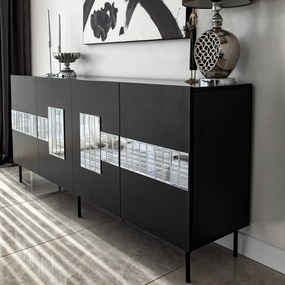 Console Paris – Preto – 180 cm x 80 cm x 40 cm