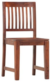 Cadeiras de jantar 4 pcs madeira de mangueira maciça