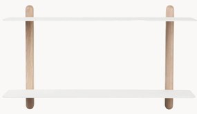 Estante de parede em madeira de carvalho Nivo