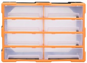Caixa organizadora com 8 gavetas grandes 52x16x37 cm