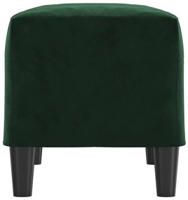 Banco 70x35x41 cm veludo verde-escuro