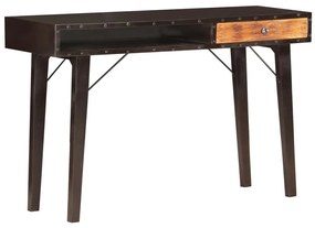 Mesa consola 118x35x76 cm madeira recuperada maciça