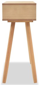 Mesa consola de pinho maciço 80x30x72 cm castanho